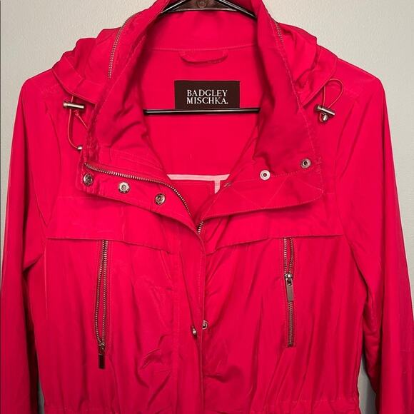 Badgley Mischka pink spring or fall jacket / coat | small - Picture 3 of 3